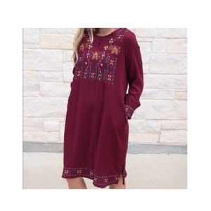 Orange creek embroidered dress